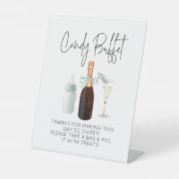 Candy Buffet Sign for Baby Shower Green