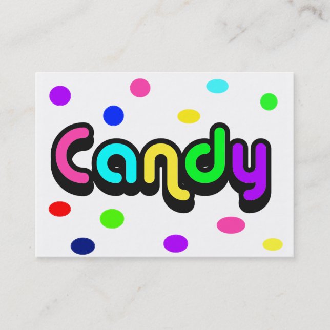 Candy-business card (Front)