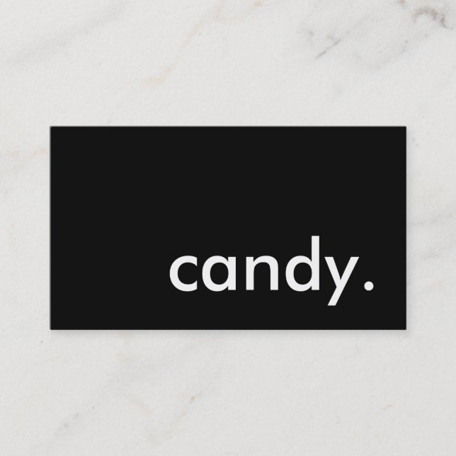 candy. business card (Front)