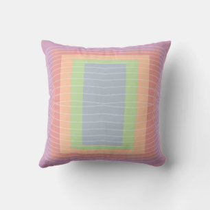 Candy Cake Pastel Colour Block  Throw Pillow