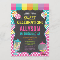 Candy candyland rainbow birthday party girl