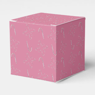 Candy Cane 2026 Pink Favor Box