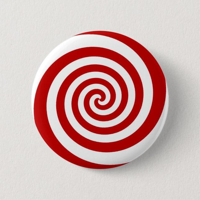 Candy Cane 2 Inch Round Button (Front)