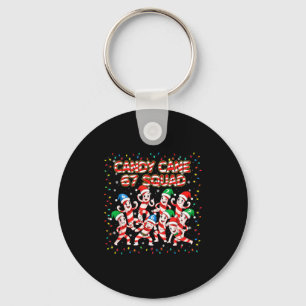 Candy Cane 67 Squad Christmas Party Keychain