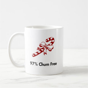 Candy Cane 97 Percent Chum Coffee Mug