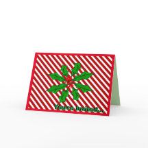 Candy Cane Basics Christmas Dinner Invitation