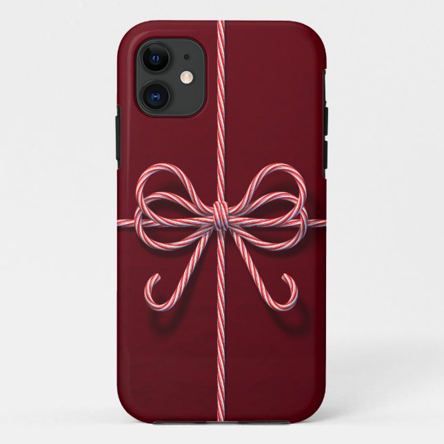 Candy Cane Bow iPhone 5 Case (Back)