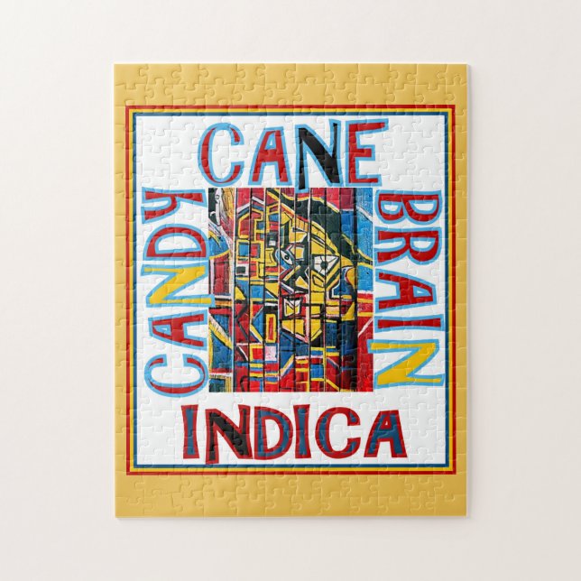 CANDY CANE BRAIN INDICA JIGSAW PUZZLE (Vertical)