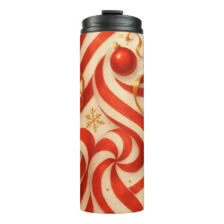 Candy Cane Carousel Thermal Tumbler