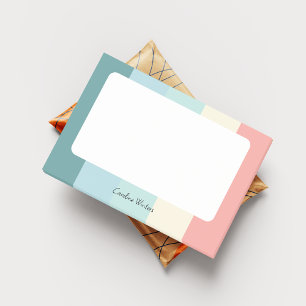 Candy Cane Chic Colorblocked Pastels Post-it Notes