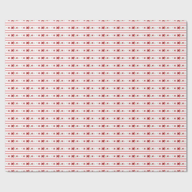 Candy Cane Chorus-Small Wrapping Paper (Flat)