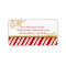 Candy Cane Christmas Address Labels
