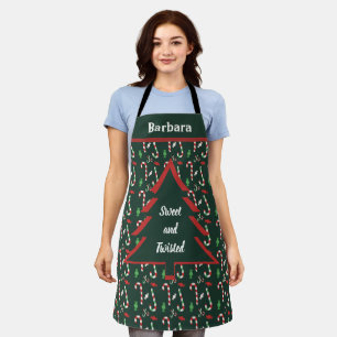 Candy Cane Christmas Apron