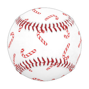 Candy Cane Christmas Baseball