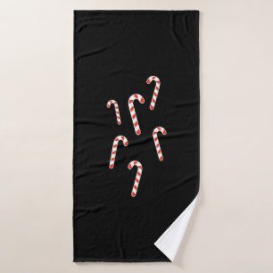 Candy Cane Christmas Bath Towel