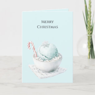 Candy Cane Christmas Bowl Card
