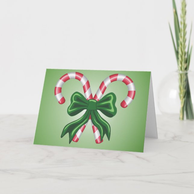 Candy Cane Christmas Card (Front)