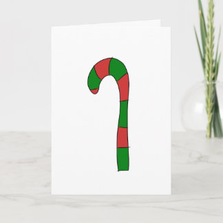 Candy Cane Christmas Card