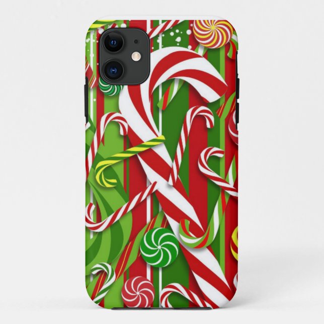 Candy Cane Christmas Case-Mate iPhone Case (Back)