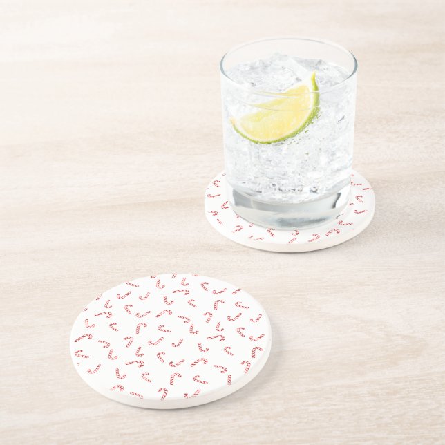 Candy Cane Christmas Coaster (Side)