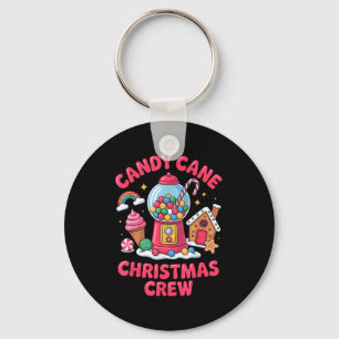 Candy Cane Christmas Crew Gumball Gingerbread Pepp Keychain