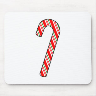 Candy Cane Christmas Drawing Mouse Pad