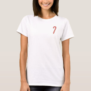 Candy Cane Christmas Drawing T-Shirt