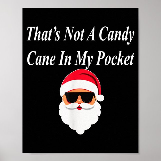 Candy Cane Christmas Funny Naughty Dirty Raunchy G Poster (Front)