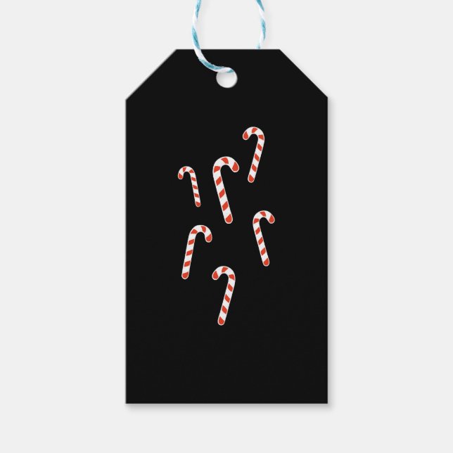 Candy Cane Christmas Gift Tags (Front)