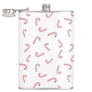 Candy Cane Christmas Hip Flask