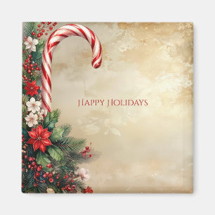Candy Cane Christmas Holiday Magnet