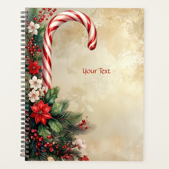 Candy Cane Christmas Holiday Planner (Devant)