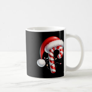Candy Cane Christmas Lights Santa Hat Family Match Coffee Mug