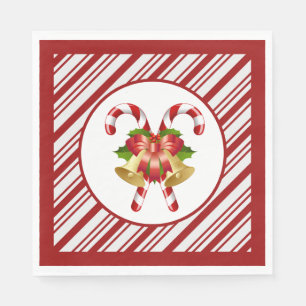 Candy Cane Christmas Napkin