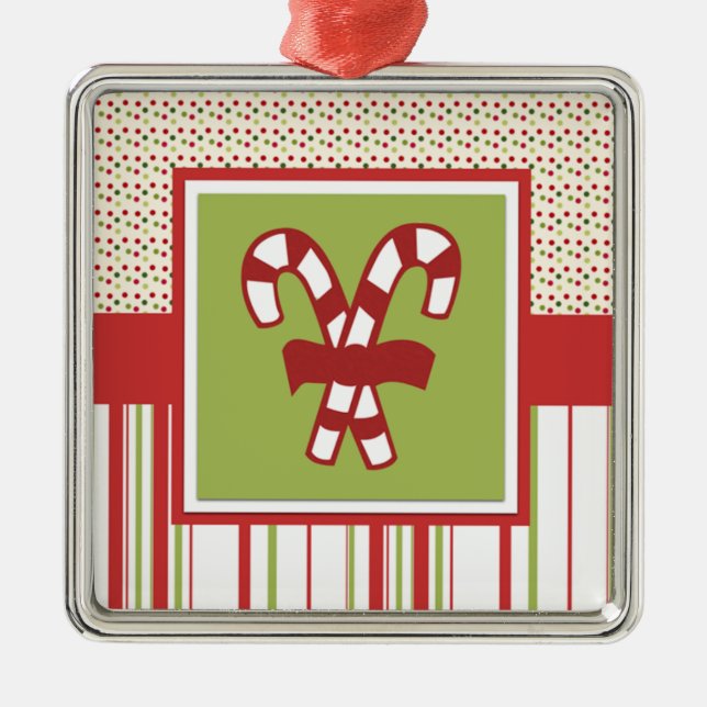 Candy Cane Christmas Ornament (Front)
