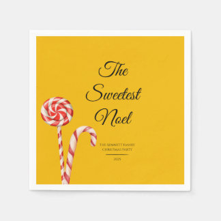 Candy Cane Christmas Paper Napkins | Party Decor