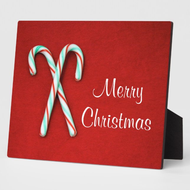 Candy Cane Christmas Plaque (Side)