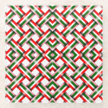Candy cane Christmas seamless Flat Holiday Card