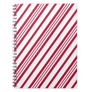 Candy Cane Christmas stripe Notebook
