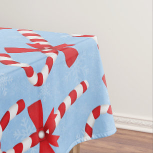 Candy Cane Christmas Tablecloth