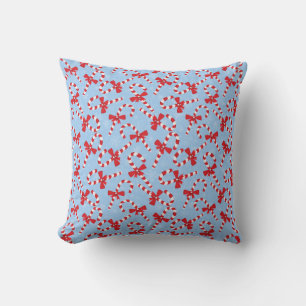 Candy Cane Christmas Throw Pillow