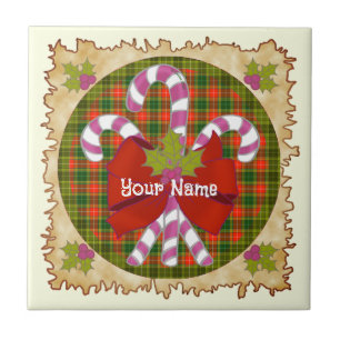 Candy Cane Christmas tile