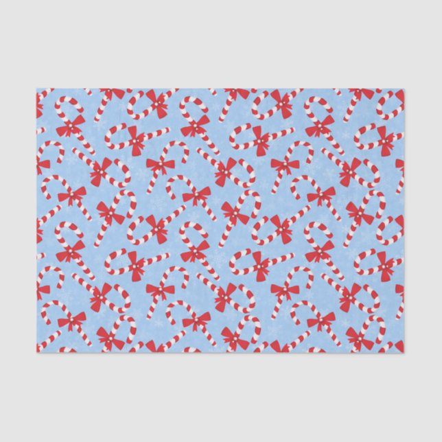 Candy Cane Christmas Tissue Paper (Front)