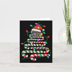 Candy Cane Christmas Tree Xmas Love Candy Mens Wom Card