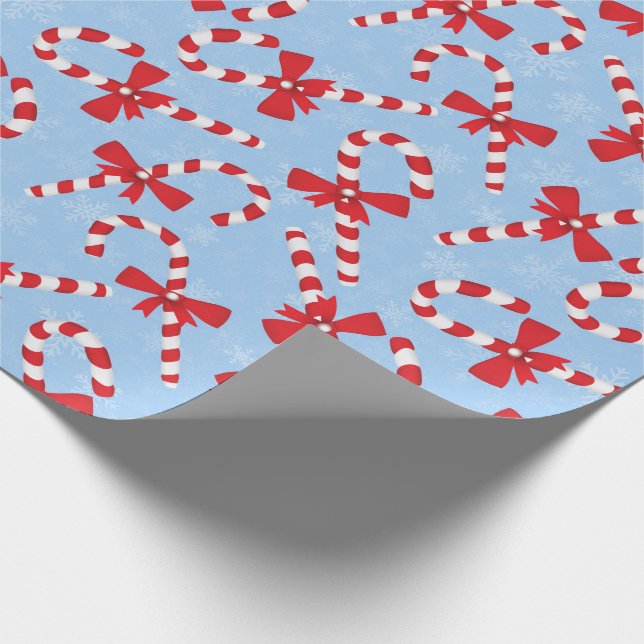 Candy Cane Christmas Wrapping Paper (Corner)