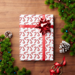 Candy Cane Christmas Wrapping Paper