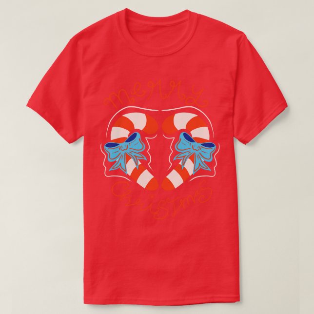 Candy Cane Christmes  T-Shirt (Design Front)