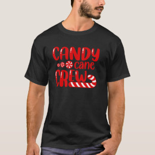 Candy Cane Crew Candy Xmas Pyjamas Matching Family T-Shirt