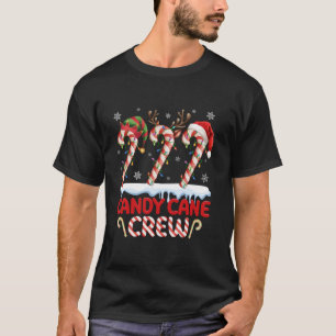 Candy Cane Crew Christmas Family Xmas Santa Mens W T-Shirt