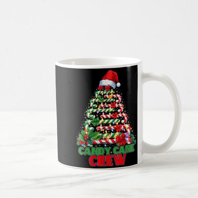 Candy Cane Crew Christmas Funny Xmas Matching Fami Coffee Mug (Right)